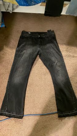 ZARA Black Washed Denim Jeans Size 34