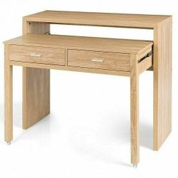 Extendable Computer Desk with Pull Out Secondary Desk-Natural - Color:

HW63007NA