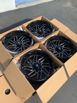 Brand New 24” Fuel Hurricane Wheels Rims For 6x139 (6x5.5) Trucks and SUVs