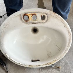 Cast Iron Sinks x2