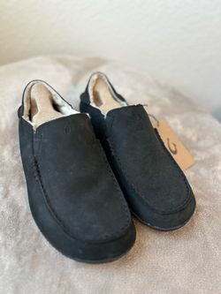 OluKai Moloa Slipper Onyx Size 9