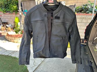 Tourmaster ventilated leather motorcycle jacket M