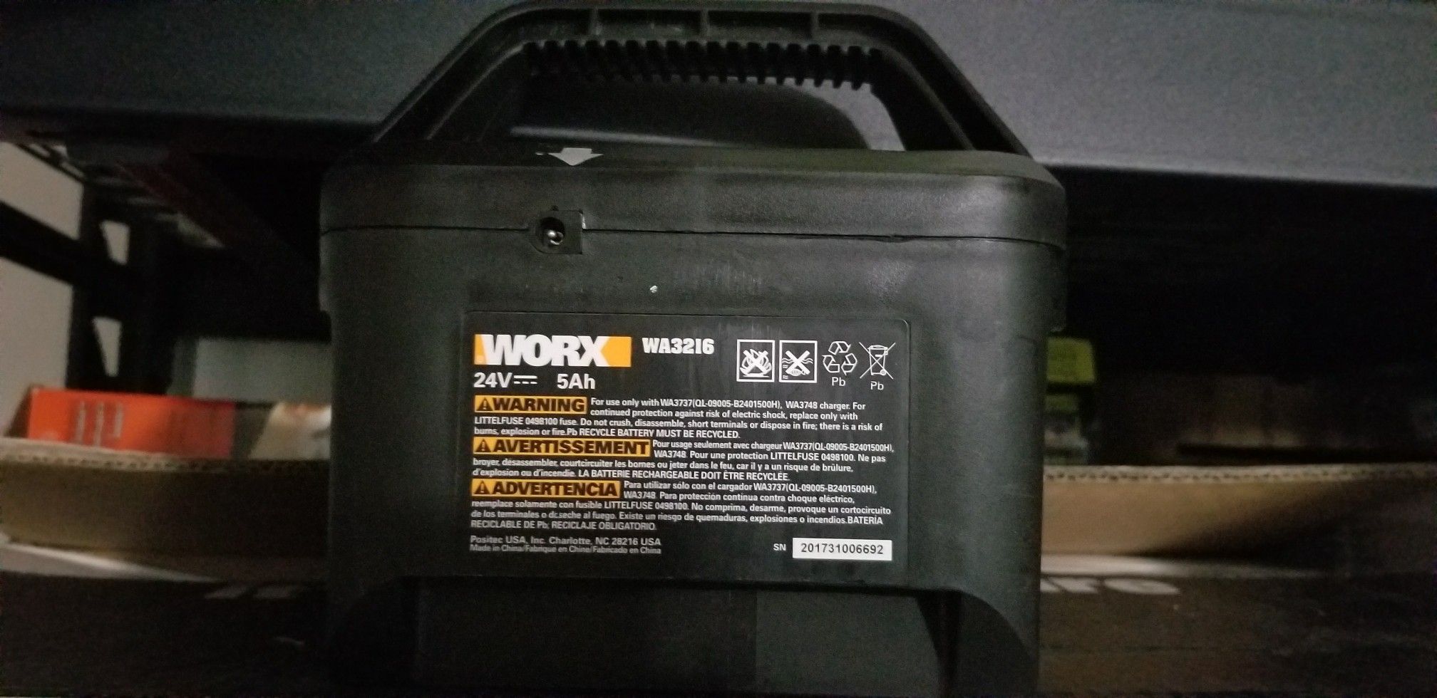 Worx 24 volt cordless intellecticut very light with long lasting