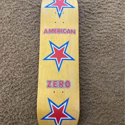 Zero 8.0 American Vintage Yellow Skateboard deck