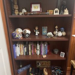 FURNITURE Dark Wood Shelving Cabinet Bookcase