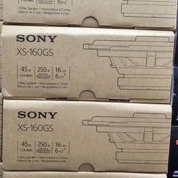 Sony XS-160GS 6.5" 2-Way Coaxial Speaker - Pair - 4ohm - 45 Watts RMS/250 Watts Max

