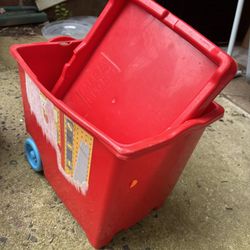 Block/Toy Bin w/ Wheels