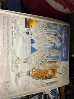 Shannon crystal beverage glasses