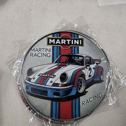 Porsche Martini Racing Car Team Metal Sign 