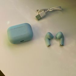 Blue air pods!!!