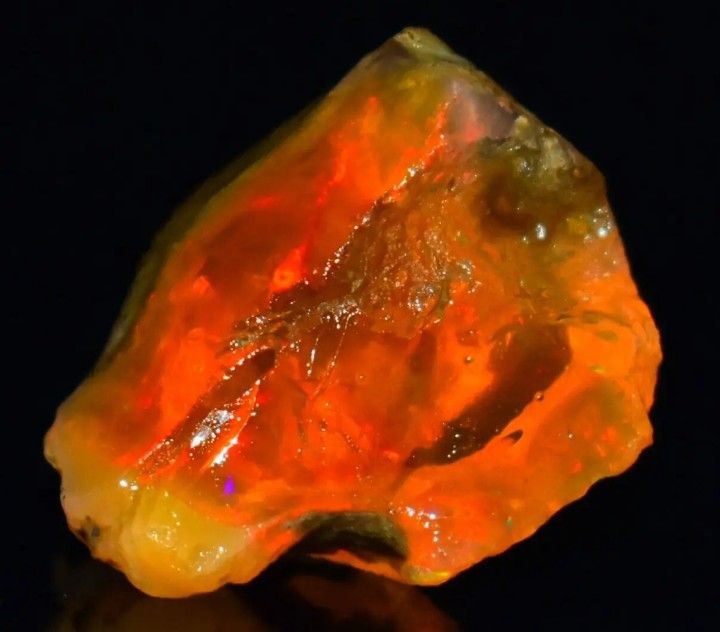 23ct Natural Ethiopian Fire Opal Genuine Loose Rough Gemstone