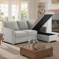 New Costco Coddle Cameron Convertible Sofa w/ Reversible Chaise & Storage – Delivery Available