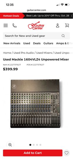 Mackie mixer 1604VLZ4
