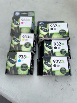 HP 933 XL yellow ,cyan,magenta and 932XL both one price
