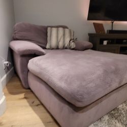 Gray Chaise Lounge Sofa