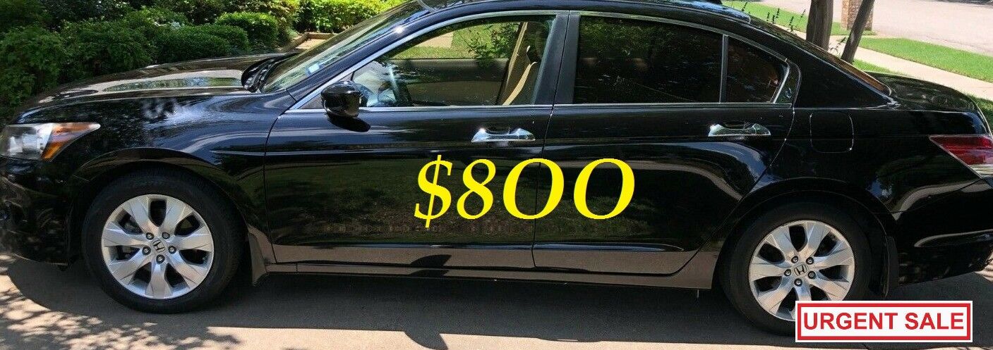 ๐๐$8OO URGENTLY I sell my family car 2OO9 Honda Accord EX-L Everything is working great! Runs great and fun to drive.๐๐