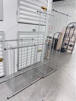 Wire shelves