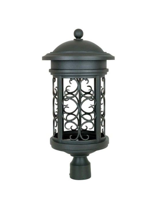 Designers Fountain 31136-ORB Ellington-DS Outdoor Post Lantern Light, 23in H, Oil Rubbed Bronze