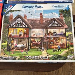 White Mountain 1000 Pc Jigsaw Puzzles