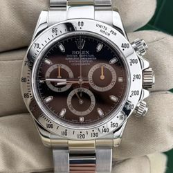 Rolex Daytona 40 Black Chronograph Stainless Steel