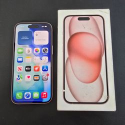Apple iPhone 15 Pink - LOCKED Tmobile/Sprint - Open Box Like New