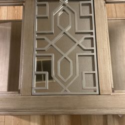 Beautiful glass insert coffee table