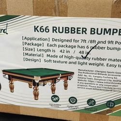 Rubber Bumpers For Pool Table