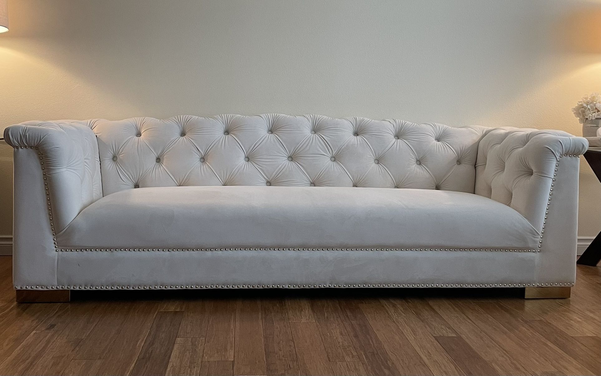 Velvet sofa