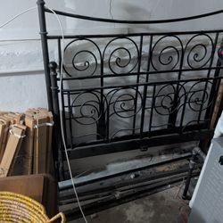 Black Metal Bed Frame  Full Size