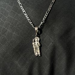 Italian Figaro Silver Chain 925 & Bracelet 