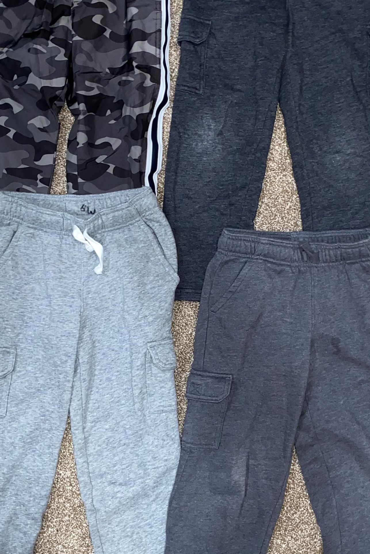 Boys Fleece Pants (3)/Lined Athletic Pants (1), Size 5
