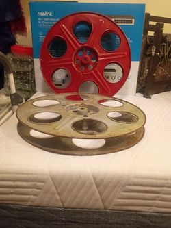 Vintage Film Reels Set of Two