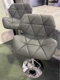 GREY BARSTOOLS 🪑 Diamond Design 🩶