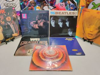 Vinyl Rolling Stones Beatles ACDC Stevie Wonder WAR Elvis Kravitz Records 33 LP