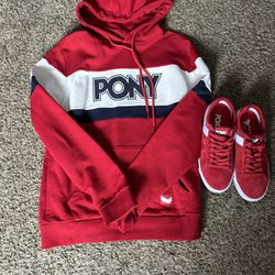 Pony Sweatshirt and Shoes