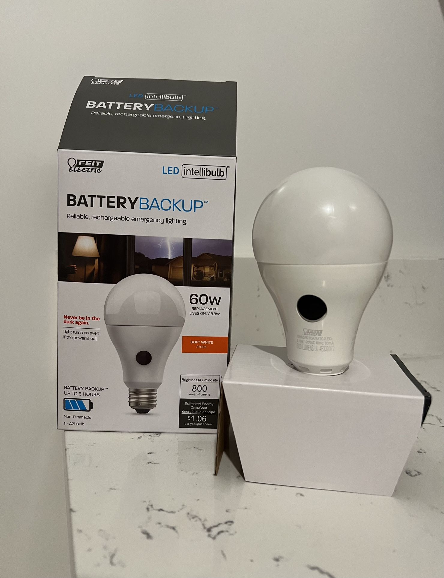 LED Intellibulb 💡Battery BackUp