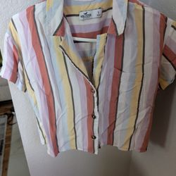 Hollister Striped Shirt Size S