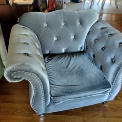 Silver Arm Chair 