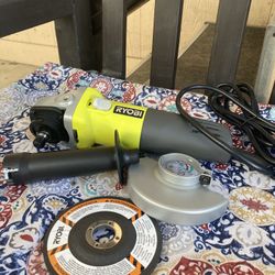 Ryobi 5.5 Amp Corded 4-1/2” Angle Grinder 