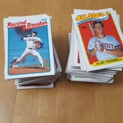 Topps Baseball Cards. 1989