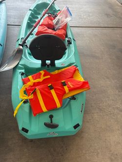 One 8 foot kayak left sit on top kayak just in time for Labor Day