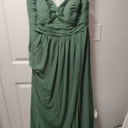 Sage Color Bridesmaid Dress 