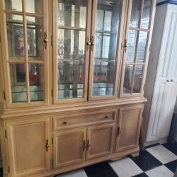 Dining Table And Hutch