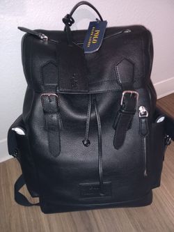 Leather Polo Ralph Lauren Backpack