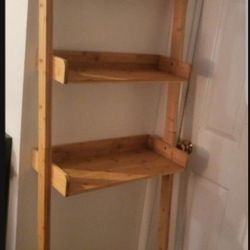Bamboo Shelf Over Toilet 