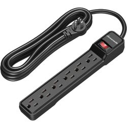 Long Cord Surge Protector 15ft Power Strip 