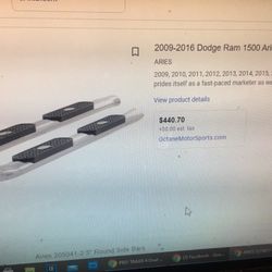 Brand New Aries Stainless Steel Step Bars For Dodge Ram 1500 Quad Cab 2009-15