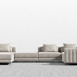 Like New Rove concepts Sectional Suede Couch 