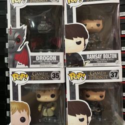 Funko pop Game Of Thrones Ramsay Bolton Drogon Jaimee Lannister