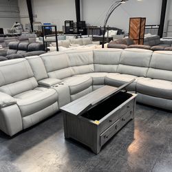 Sectional With Power Recliners 